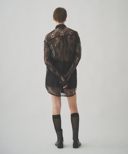 Juha（ユハ）の「GLITTER LACE L/S SHIRT（シャツ/ブラウス・メンズ・ブラック/グリーン・4/3）」の10枚目の写真