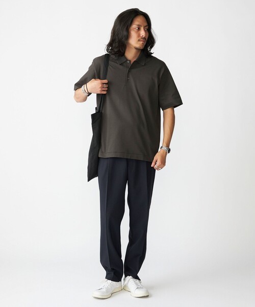 SHIPS（シップス）の「SHIPS: 鹿の子 ニット カラー ポロシャツ（ポロシャツ・メンズ・ホワイト/ネイビー/チャコールグレー・SMALL/MEDIUM/LARGE/X-LARGE）」の16枚目の写真