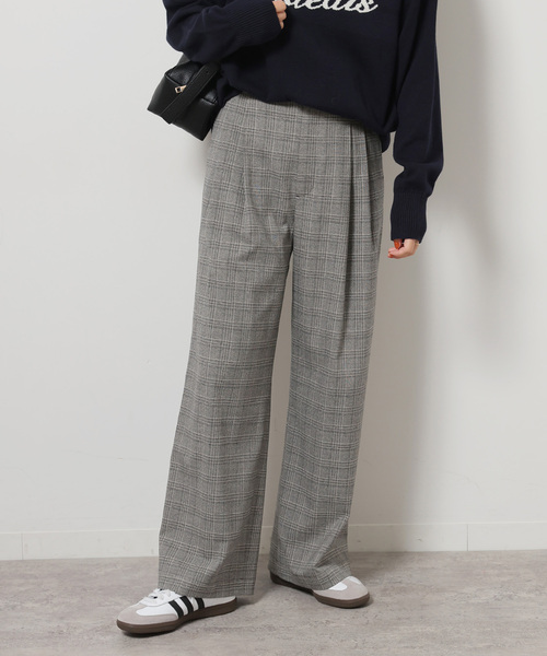 【セール】チェックセミワイドパンツ（スラックス）｜JOURNAL STANDARD relume（ジャーナルスタンダード レリューム）