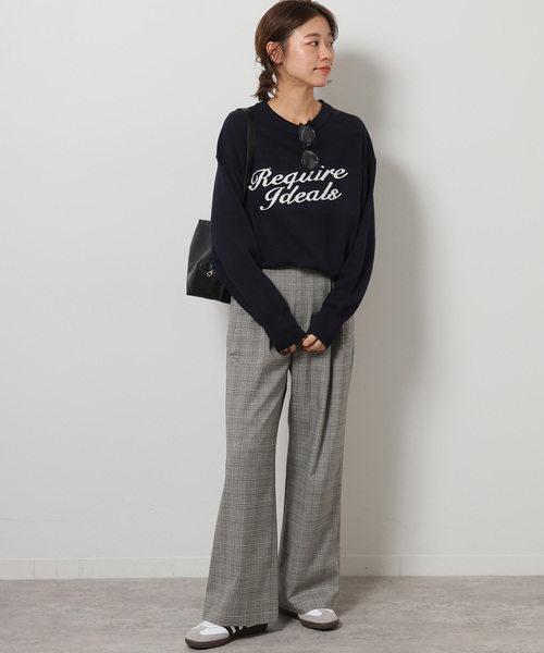 JOURNAL STANDARD relume（ジャーナルスタンダード　レリューム）の「チェックセミワイドパンツ（スラックス・レディース・ブラウン/グレー/ベージュ・36/38）」の17枚目の写真