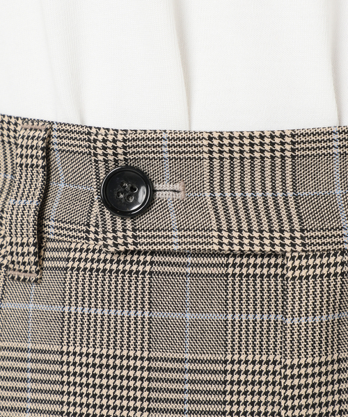 JOURNAL STANDARD relume（ジャーナルスタンダード　レリューム）の「チェックセミワイドパンツ（スラックス・レディース・ブラウン/グレー/ベージュ・36/38）」の15枚目の写真