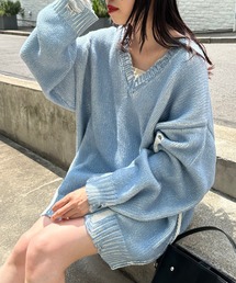 Kastane（カスタネ）の「*リバーシブルダメージニット（ニット/セーター）」