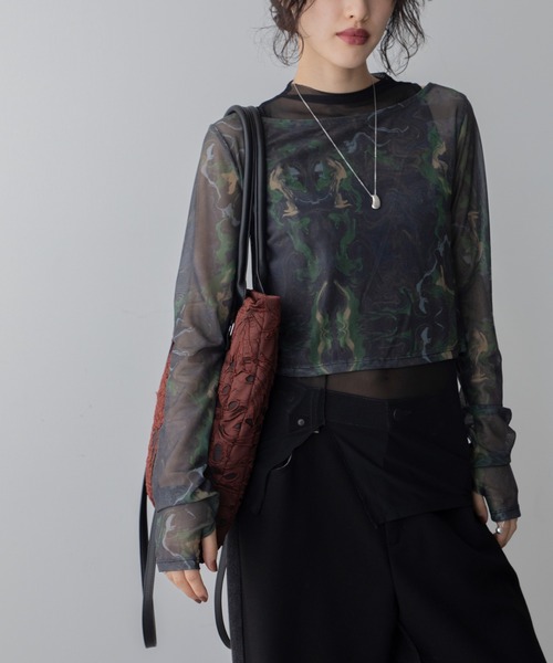 VACANCY（ヴァカンシー）の「ジャガードスクエアトートバッグ（トートバッグ・レディース・ボルドー/シルバー/ブルー・FREE）」の16枚目の写真