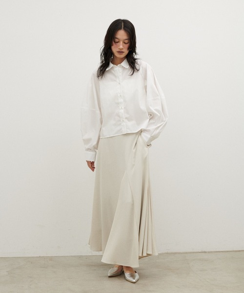 LARUTA(ラルータ)の「【LARUTA】クロップド丈シャツ(シャツ/ブラウス・レディース・ネイビー/オフホワイト/サックスブルー・FREE)」の10枚目の写真