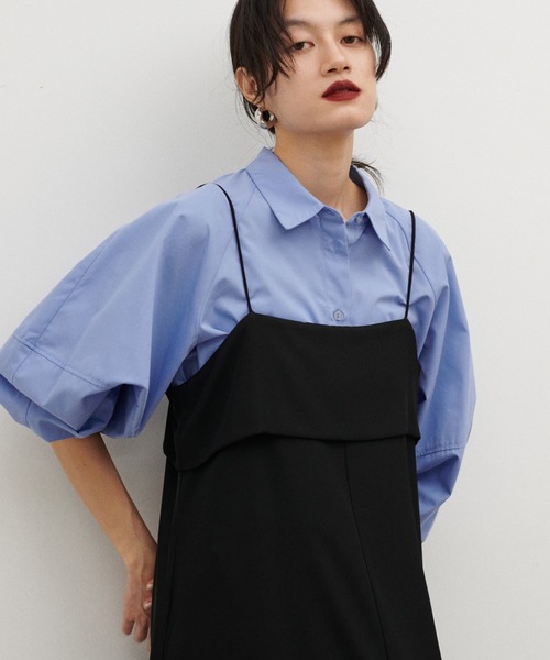 LARUTA(ラルータ)の「【LARUTA】クロップド丈シャツ(シャツ/ブラウス・レディース・ネイビー/オフホワイト/サックスブルー・FREE)」の13枚目の写真