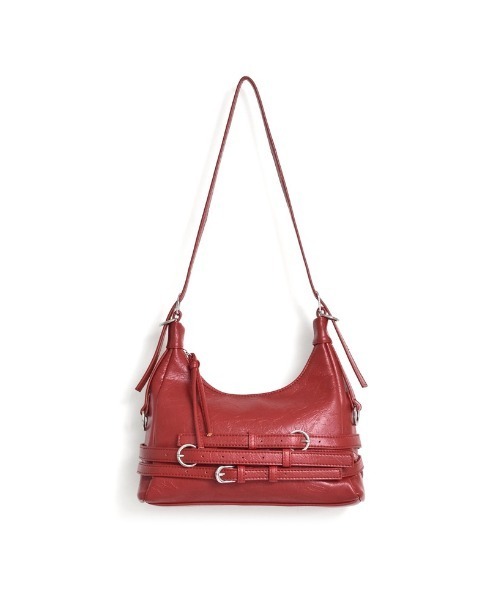 Re:EDIT（リエディ）の「[神山まりあさん着用][2024AW BAG COLLECTION]ベルト付きワンハンドルバッグ（ハンドバッグ・レディース・ブラック/レッド/アイボリー・FREE）」の17枚目の写真