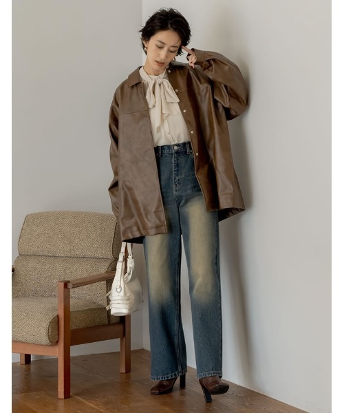 Re:EDIT（リエディ）の「[神山まりあさん着用][2024AW BAG COLLECTION]ベルト付きワンハンドルバッグ（ハンドバッグ・レディース・ブラック/レッド/アイボリー・FREE）」の19枚目の写真