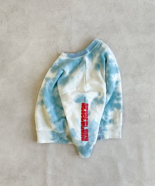 BIG FIELD（ビッグフィールド）の「タイダイショルダープリントスウェット（スウェット・キッズ・チャコール/ピンク/ブルー・80/90/95/100/110/120/130/140/150）」の13枚目の写真