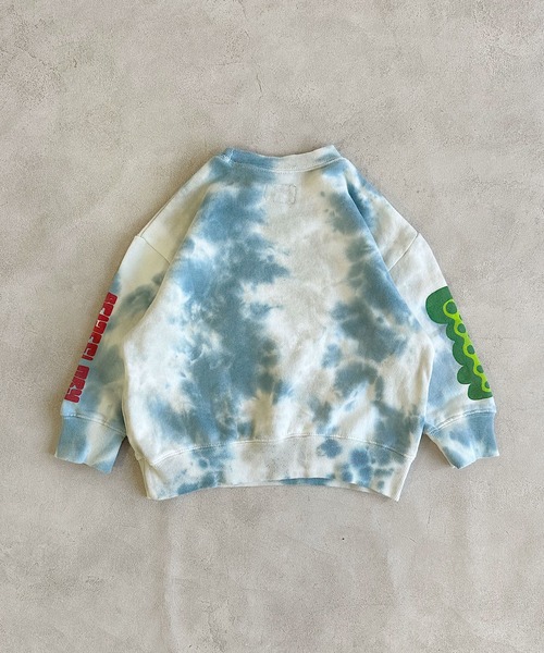 BIG FIELD（ビッグフィールド）の「タイダイショルダープリントスウェット（スウェット・キッズ・チャコール/ピンク/ブルー・80/90/95/100/110/120/130/140/150）」の14枚目の写真