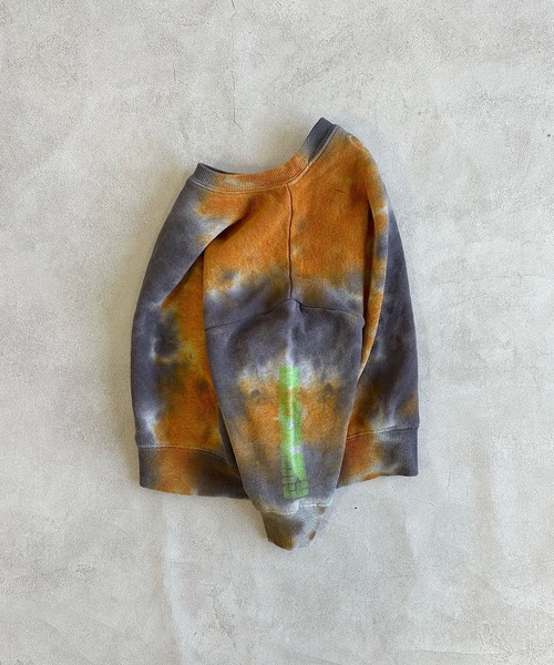 BIG FIELD（ビッグフィールド）の「タイダイショルダープリントスウェット（スウェット・キッズ・チャコール/ピンク/ブルー・80/90/95/100/110/120/130/140/150）」の17枚目の写真