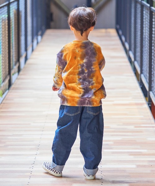 BIG FIELD（ビッグフィールド）の「タイダイショルダープリントスウェット（スウェット・キッズ・チャコール/ピンク/ブルー・80/90/95/100/110/120/130/140/150）」の22枚目の写真