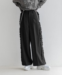 LOWRYS FARM | サイドフリルワイドパンツ　152669(その他パンツ)