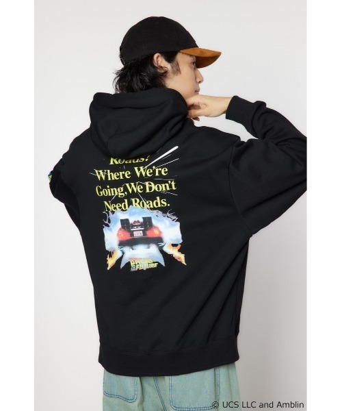 RODEO CROWNS WIDE BOWL（ロデオクラウンズワイドボウル）の「【BACKTOTHEFUTURE】スウェットパーカー（パーカー・レディース・ブルー/ブラック/ブラウン・MEDIUM/LARGE）」の13枚目の写真