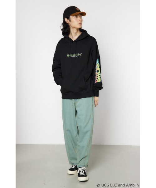 RODEO CROWNS WIDE BOWL（ロデオクラウンズワイドボウル）の「【BACKTOTHEFUTURE】スウェットパーカー（パーカー・レディース・ブルー/ブラック/ブラウン・MEDIUM/LARGE）」の14枚目の写真