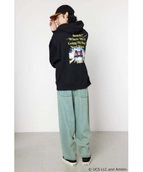 RODEO CROWNS WIDE BOWL（ロデオクラウンズワイドボウル）の「【BACKTOTHEFUTURE】スウェットパーカー（パーカー・レディース・ブルー/ブラック/ブラウン・MEDIUM/LARGE）」の15枚目の写真