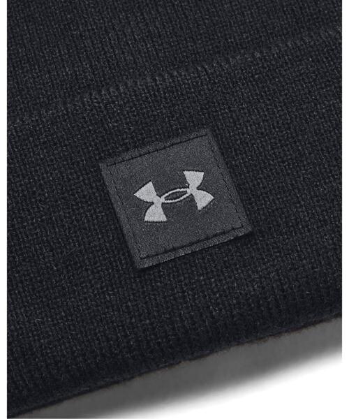 UNDER ARMOUR（アンダーアーマー）の「UAハーフタイム カフ ビーニー（ライフスタイル/レディース）（キャップ・レディース・ブラック系その他・ONESIZE）」の2枚目の写真