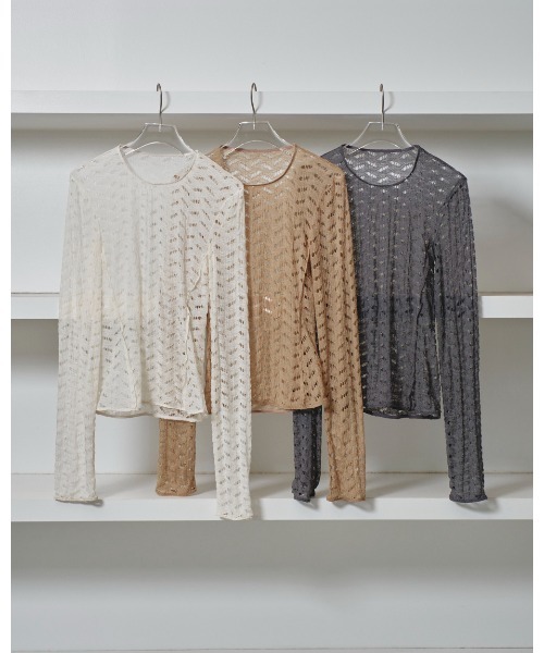 todayful 新品未使用Jacquard Long T-shirts todayful Jacquard Long T-shirts 新品未使用