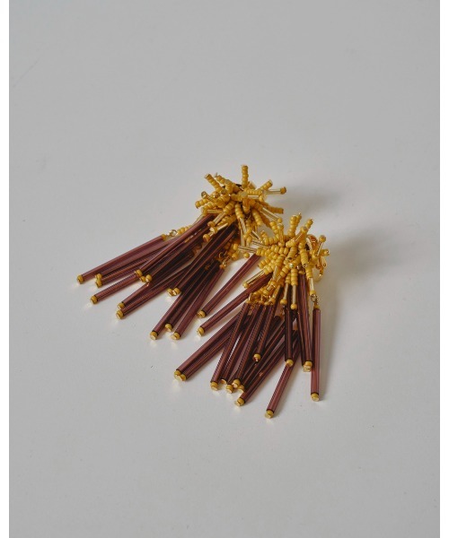 TODAYFUL（トゥデイフル）の「Bicolor Beads Earring（イヤリング・レディース・ホワイト/ブラック/ブラウン・FREE）」の12枚目の写真