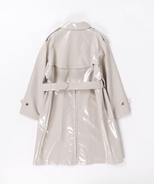 JOHN LAWRENCE SULLIVAN（ジョンローレンスサリバン）の「PATENT TRENCH COAT（トレンチコート・レディース・ベージュ・SMALL）」の3枚目の写真