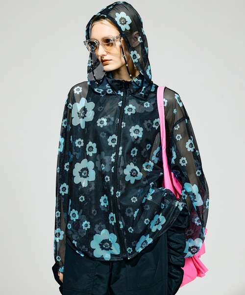 NON TOKYO（ノントーキョー）の「PRINT MESH ZIPUP PARKA（パーカー