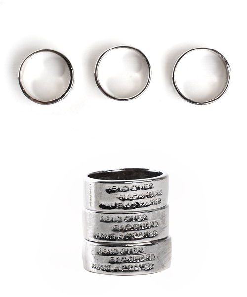 jiggys shop(ジギーズショップ)の「メッセージ柄リング指輪(リング・メンズ・シルバー・LARGE/MEDIUM/SMALL)」の2枚目の写真
