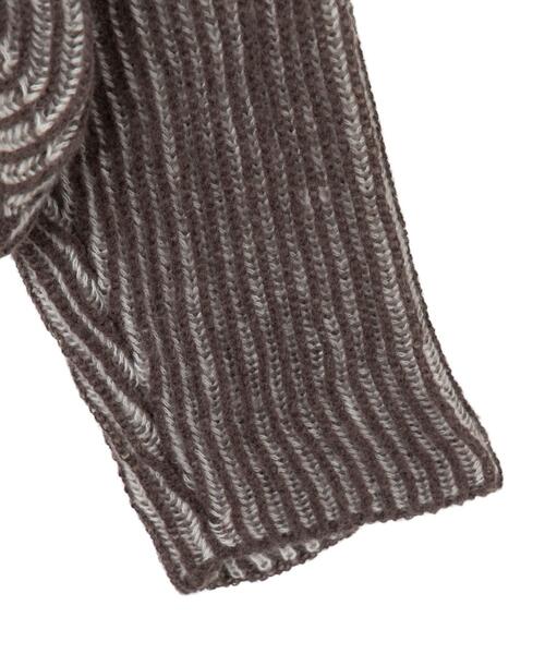 dispark（ディスパーク）の「DISPARK/カーブヘムリブニットZIPパーカー（カーディガン/ボレロ・レディース・ブラウン/ブルー・FREE）」の8枚目の写真