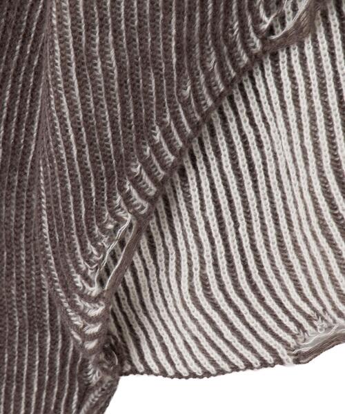 dispark（ディスパーク）の「DISPARK/カーブヘムリブニットZIPパーカー（カーディガン/ボレロ・レディース・ブラウン/ブルー・FREE）」の9枚目の写真