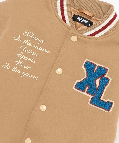 XLARGE KIDS(エクストララージキッズ)の「ダンボールニット中綿スタジャン(ブルゾン・キッズ・ベージュ/ネイビー・90cm/140cm/130cm/120cm/110cm/100cm/80cm)」の16枚目の写真