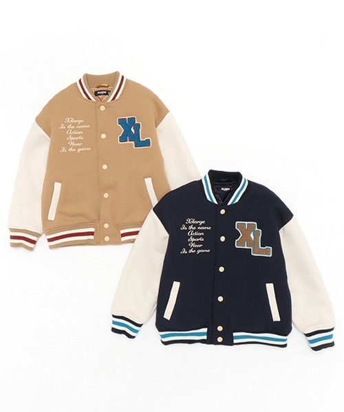 XLARGE KIDS(エクストララージキッズ)の「ダンボールニット中綿スタジャン(ブルゾン・キッズ・ベージュ/ネイビー・90cm/140cm/130cm/120cm/110cm/100cm/80cm)」の22枚目の写真