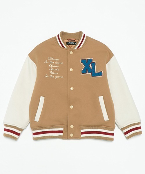 XLARGE KIDS(エクストララージキッズ)の「ダンボールニット中綿スタジャン(ブルゾン・キッズ・ベージュ/ネイビー・90cm/140cm/130cm/120cm/110cm/100cm/80cm)」の12枚目の写真