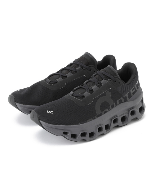 On（オン）の「【On】Cloudmonster（スニーカー・レディース・キナリ/ブラック・23/25/24.5cm/24/23.5cm）」の2枚目の写真