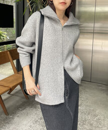 CAPRICIEUX LE'MAGE | 【サイズ展開あり】Wフェイスリブカラーハーフコート(その他アウター)