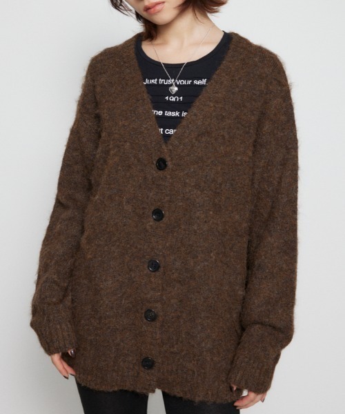 【セール】DEEP MIX OVER カーディガン（カーディガン/ボレロ）｜LAGUA GEM（ラグアジェム）