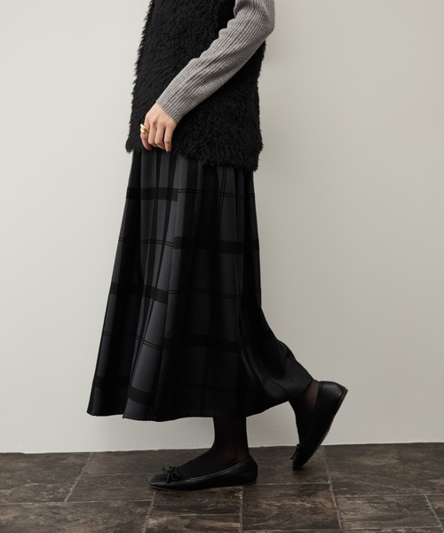ビッグチェックスカート（スカート）｜Shelly island（シェリー