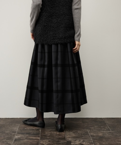 shelle シェリエ 新品タグ付きBIGチェックロングスカート shelle シェリエ 新品タグ付きBIGチェックロングスカート