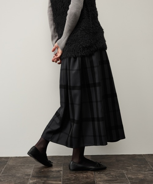 ビッグチェックスカート（スカート）｜Shelly island（シェリー
