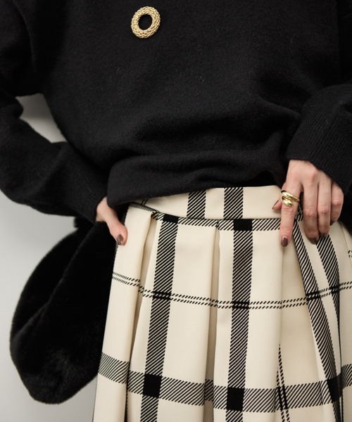 ビッグチェックスカート（スカート）｜Shelly island（シェリー