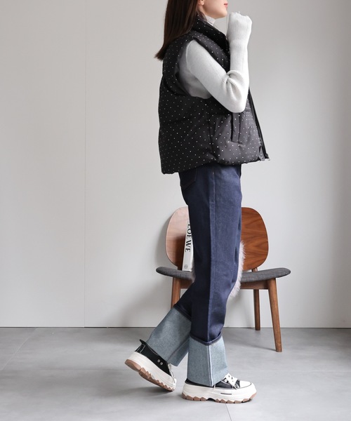 model：162cm 着用サイズ：F