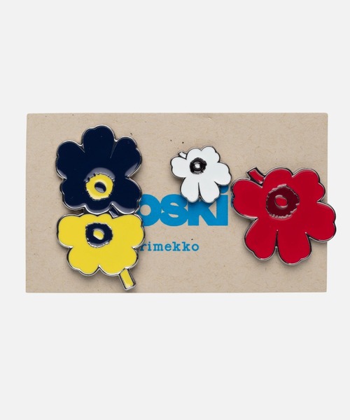 marimekko(マリメッコ)の「【kioski】Unikko / Pumpuli Set I pin set(その他小物・レディース・マルチ・FREE)」の1枚目の写真