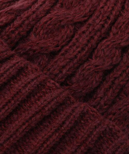 SHOO・LA・RUE（シューラルー）の「◆マフラーにもなる！2WAYニット帽（ニットキャップ/ビーニー・レディース・グレー/ライトベージュ/ワインレッド/サックスブルー/ブラック・00）」の11枚目の写真