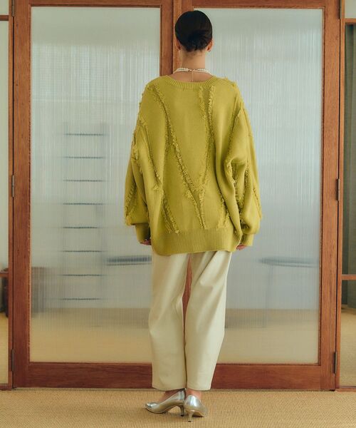 YECCA VECCA(イェッカヴェッカ)の「ツイルストレッチワイドストレートパンツ(その他パンツ・レディース・ベージュ/アイボリー・S/M)」の8枚目の写真