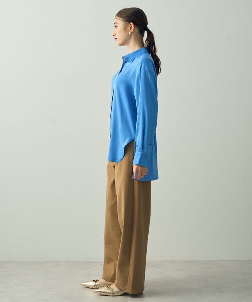 YECCA VECCA(イェッカヴェッカ)の「ツイルストレッチワイドストレートパンツ(その他パンツ・レディース・ベージュ/アイボリー・S/M)」の13枚目の写真