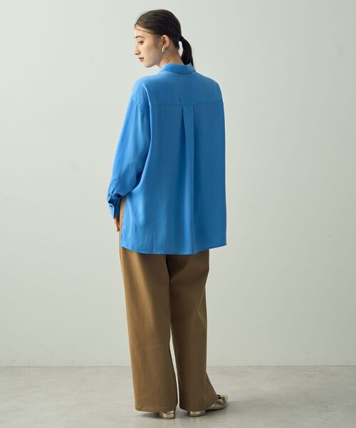 YECCA VECCA(イェッカヴェッカ)の「ツイルストレッチワイドストレートパンツ(その他パンツ・レディース・ベージュ/アイボリー・S/M)」の15枚目の写真