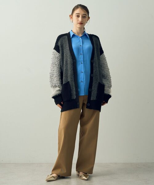 YECCA VECCA(イェッカヴェッカ)の「ツイルストレッチワイドストレートパンツ(その他パンツ・レディース・ベージュ/アイボリー・S/M)」の16枚目の写真