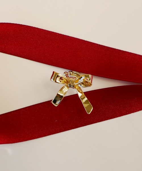 リボンイヤーカフ/バレエコア/レディース/メンズ/24CC（イヤーカフ