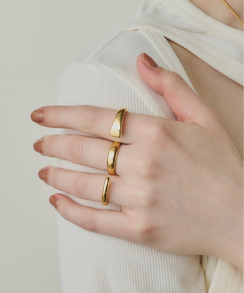 loni(ロニ)の「Spiral Triple Ring(リング・レディース・シルバー/ゴールド・FREE)」の1枚目の写真