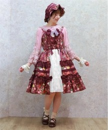 axes femme kawaii | アンティークローズ柄ジャンパースカート(ジャンパースカート)