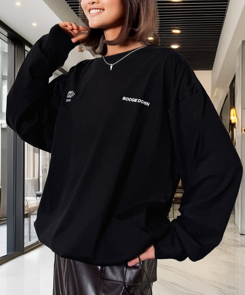 セール】ワンポイント ストリート ロゴ ヘビーウェイト ポケット ロンT