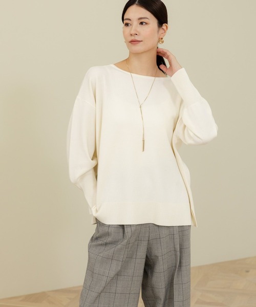 Elura（エルーラ）の「毛玉しらず2WAYニット/133699（ニット/セーター・レディース・グリーン系その他4/ネイビー/ホワイト/ダークネイビー/レッド/ブラウン系その他/ブラック・SMALL/MEDIUM/LARGE）」の9枚目の写真