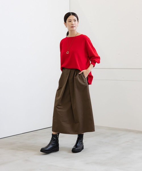 Elura（エルーラ）の「毛玉しらず2WAYニット/133699（ニット/セーター・レディース・グリーン系その他4/ネイビー/ホワイト/ダークネイビー/レッド/ブラウン系その他/ブラック・SMALL/MEDIUM/LARGE）」の12枚目の写真